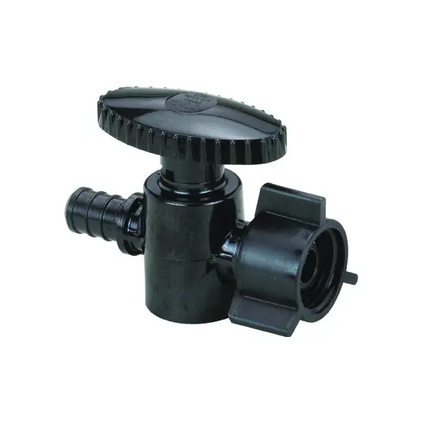 Viega 43023 PureFlow Crimp Stop Valve 3/8 x 1/2 in