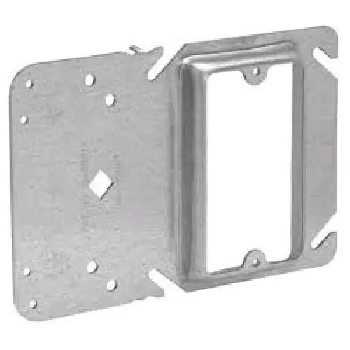 Crouse Hinds TP31000 Steel 1-Gang Outlet Box Cover 4-Inch x 4-Inch x 5/8-Inch