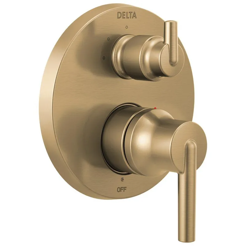 Delta Faucet T24859-CZ Monitor 14 Series Two Handle Pressure Balancing Valve Trim 3-Setting