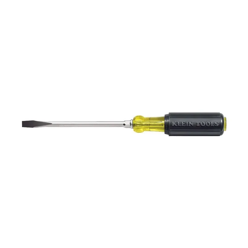Klein Tools 602-8 Keystone Screwdriver, 8-Inch Round Shank