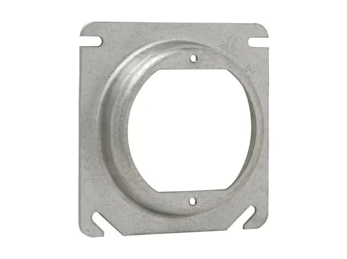 Crouse Hinds TP475 Steel Open Outlet Box Cover 4 Inch x 4 Inch x 3/4 Inch