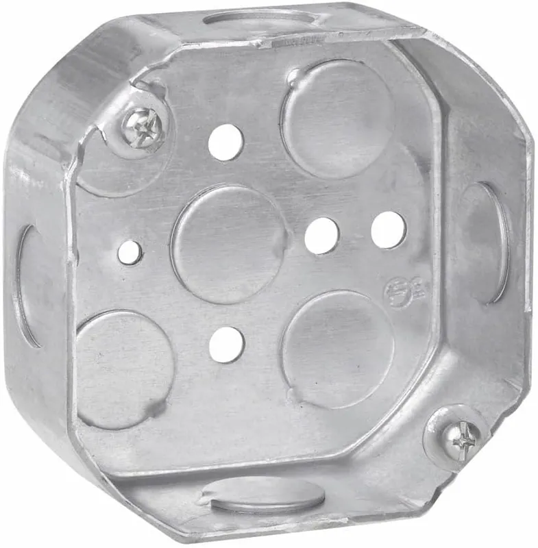 Crouse-Hinds TP278 Steel Standard Outlet Box 4-Inch x 4-Inch x 1-1/2-Inch