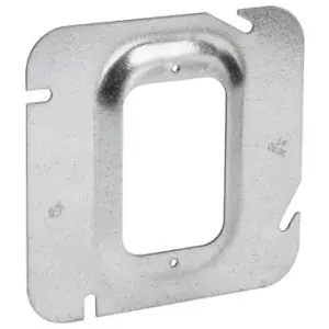 Crouse Hinds TP579 Steel 1-Gang Outlet Box Cover 4-11/16-Inch x 4-11/16-Inch x 5/8-Inch
