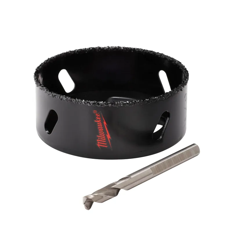 Milwaukee 49-56-0296 Rl Hole Saw, Carbide Grit, 3-1/8 In
