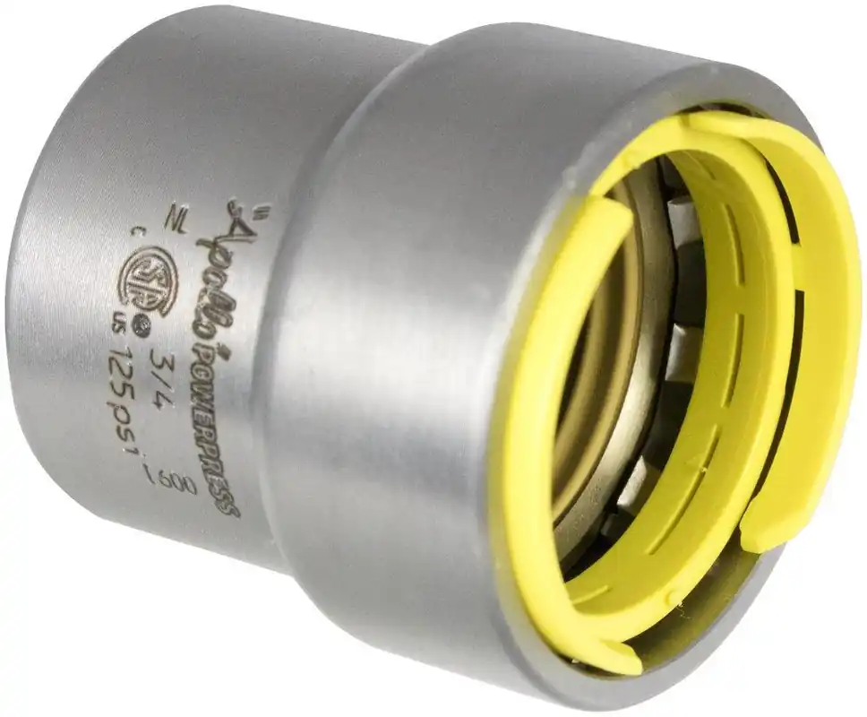Apollo Powerpress 7482486 3/4 in. Press Carbon Steel Gas Cap with HNBR O-Ring