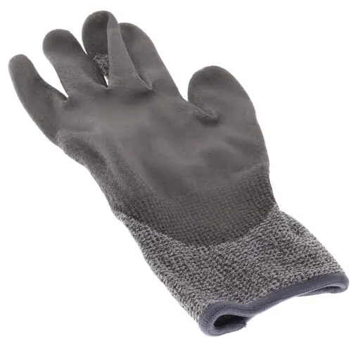 Sas Safety 6775-03 Hppe Cut Resistant Knit Glove, Pu Palm, Large, Bulk Each