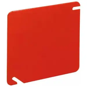 Crouse-Hinds TP472RED Square Cover 4-Inch x 4-Inch