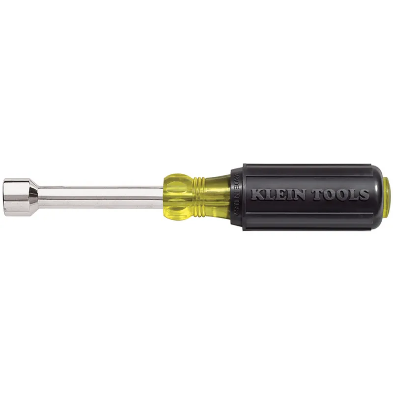 Klein Tools 630-1/4 Nut Driver 1/4-inch 3-inch Shaft Cushion-Grip