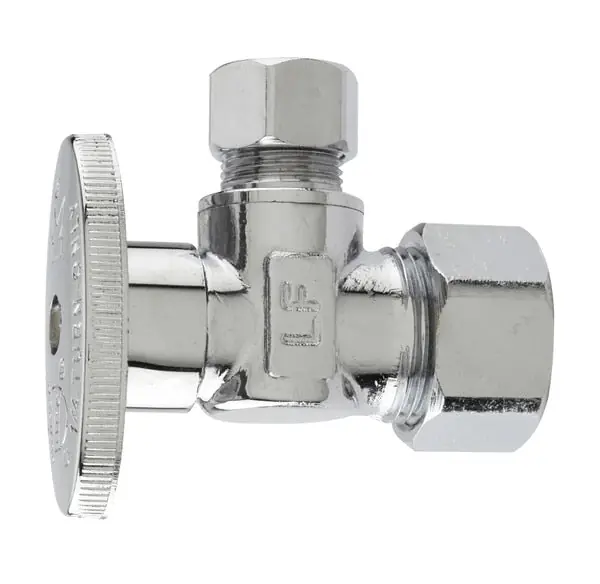 Oatey 4701PCLFBG Quarter Turn Angle Stop 5/8 OD (1/2 Nom Copper) X 3/8 OD
