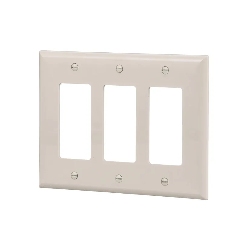 Eaton PJ263LA Wallplate 3-Gang Decorator GFCI Mid Size