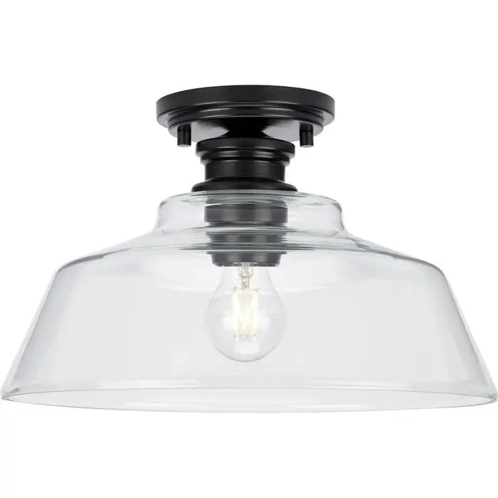 Progress Lighting P350227-31M Singleton 1 Light 14 inch Semi-Flush Mount Ceiling Light