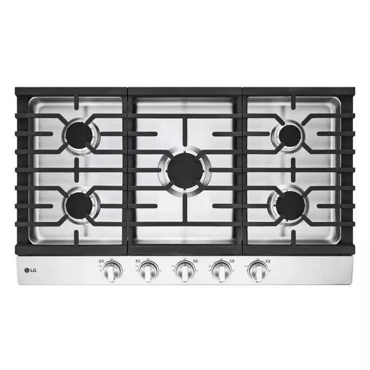 Lg Electronics CBGJ3623S 36 Inch Gas Cooktop with UltraHeat™ 20K BTU Burner