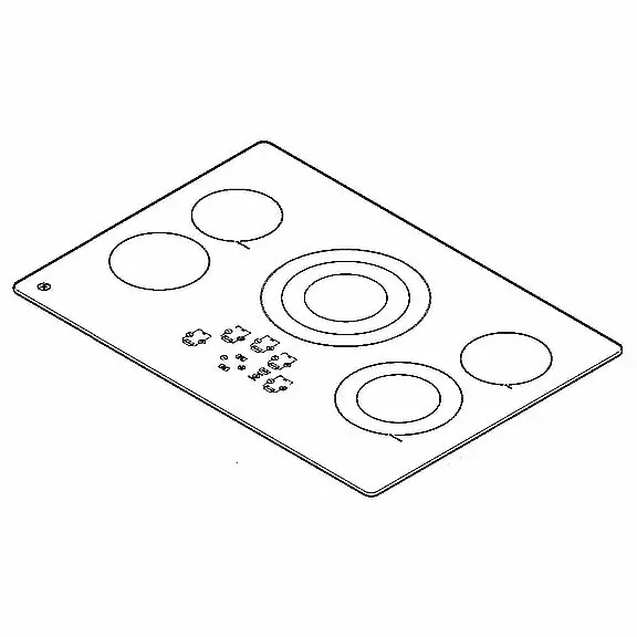 General Electric WB62X26844 Maintop & User Interface Assembly replacement WB62X24200