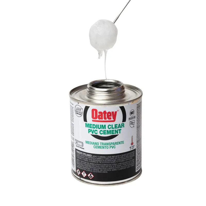 Oatey 31019 Medium Bodied Clear PVC Cement 16 oz
