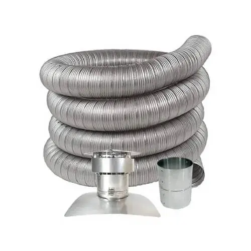 Z-Flex 2OILKTX0530 5 inches x 30 FT Stainless Steel Oil Liner Kit