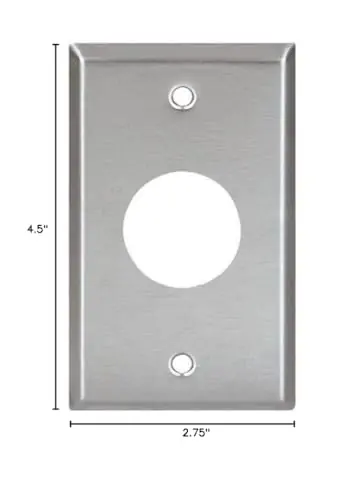 Eaton 93091-BOX Wiring 1.4 inches 1 Gang SS Receptacle Wall Plate