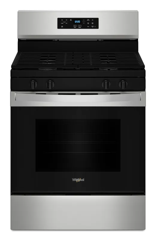 Whirlpool WFGS3530RS 30-inch Self Clean Gas Range with No Preheat Mode