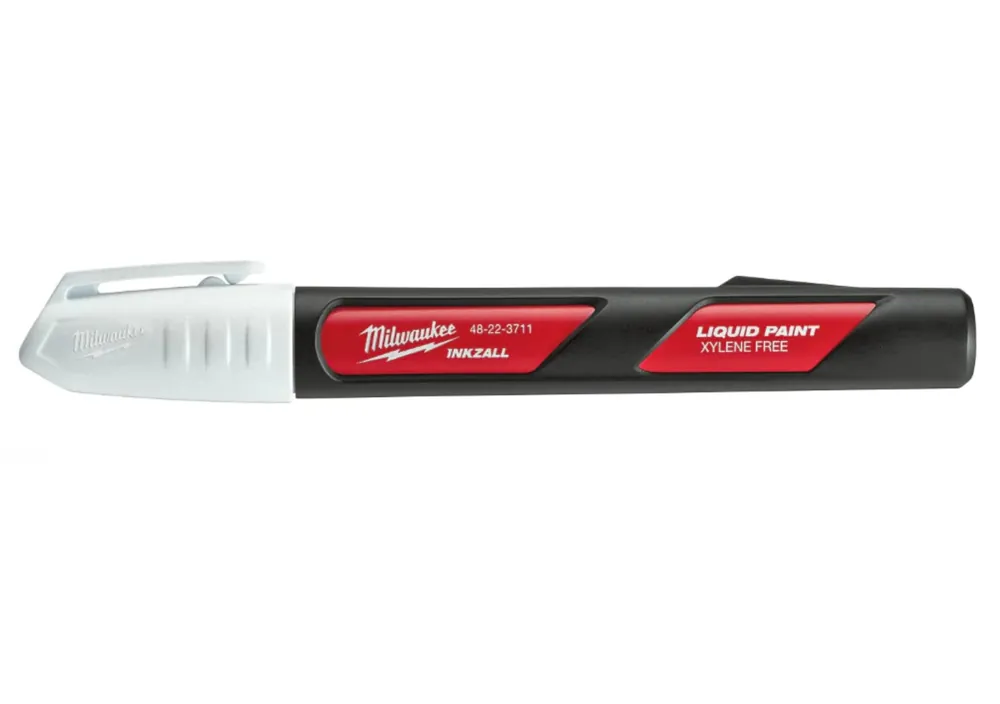 Milwaukee 48-22-3711 INKZALL Nib Point White Liquid Paint Job Site Marker