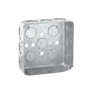 Crouse-Hinds TP410 Steel Standard Outlet Box 4-Inch x 4-Inch x 1-1/2-Inch