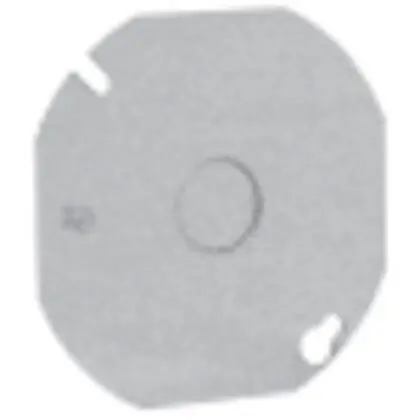 Crouse-Hinds TP328 Steel Flat Box Cover 4-Inch x 4-Inch
