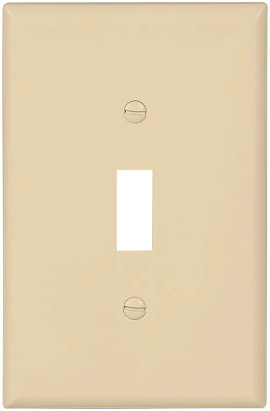 Eaton PJ1V Mid-Size Polycarbonate 1-Gang Toggle Switch Wallplate