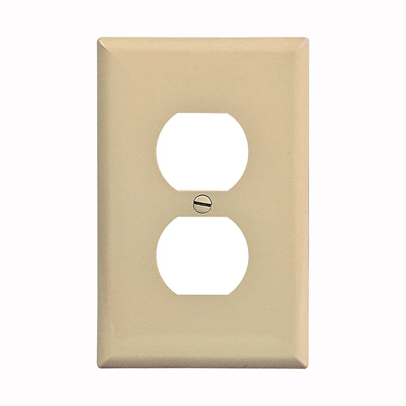 Eaton PJ8V Wallplate 1g Duplex Poly M