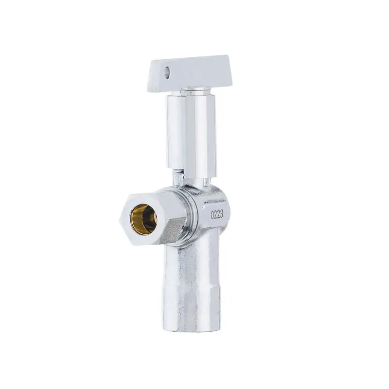 Oatey 4795PCLK 1/2 inches Sweat Inlet x 3/8 inchesOD Loose Key Angle Water Stop Valve