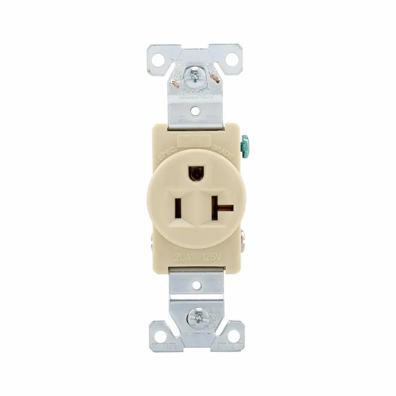 Eaton 1877V-BOX Single Tamper-Resistant Straight Blade Receptacle 20 A