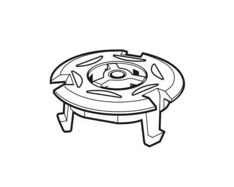 Ipex 321842W Pipe End Drian Grate, 2 in Pipe