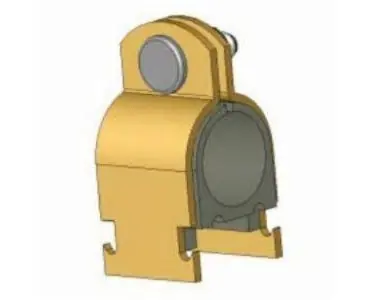 Greenfield 417-2 2 inches x 2-1/8 inches Cushion Strut Clamp