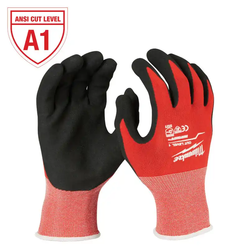 Milwaukee 48-22-8900 Cut Level 1 Nitrile Dipped Gloves - S
