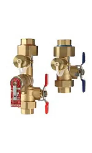 Noritz IK-WV-200-1-TH-LF Lead Free 3/4 inches Threaded Isolation Valve Kit w/ Male 500k Btu/h Pressure Relief Valve