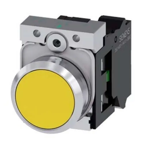 Siemens 3SU11500AB301BA0 Pushbutton 5to500volts 22mm