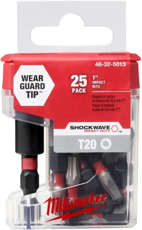 Milwaukee 48-32-5013 Screwdriver Bit Set With Bit Holder (25-Pack)