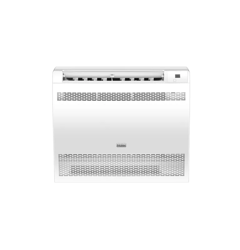 Haier USYF09UCDWA Floor Console - For Multi Zone (Indoor) Line Size OD Gas - 3/8 inches, Line Size OD Liquid - 1/4 inches - 9 MBTU - 3/4 Ton Dimensions: 23-3/4 inches H X 27-1/2 inches W X 8-1/4 inches D