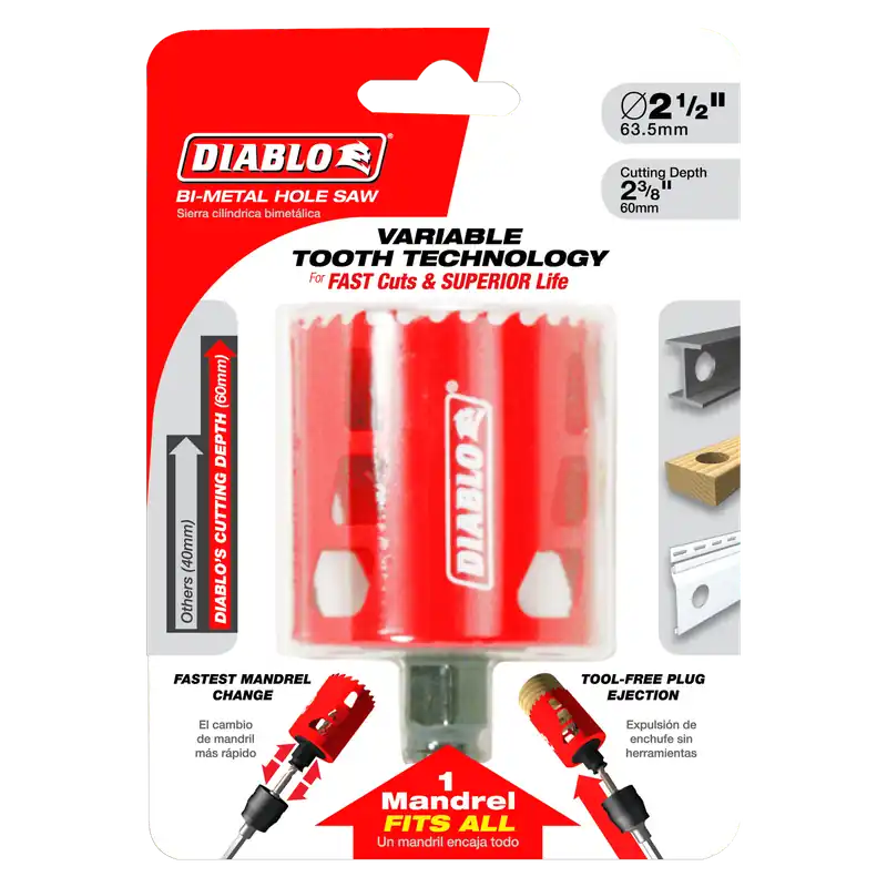 Diablo DHS2500 2-1/2 In. Bi-Metal Hole Saw