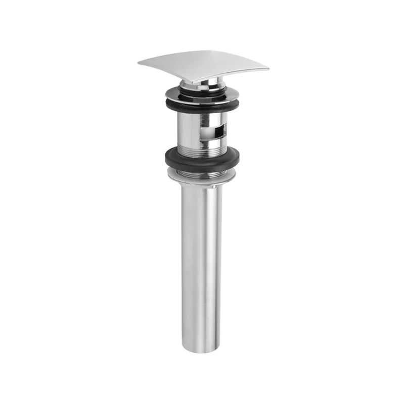 Jaclo 822-PCH Square Top Touch Drain with Overflow