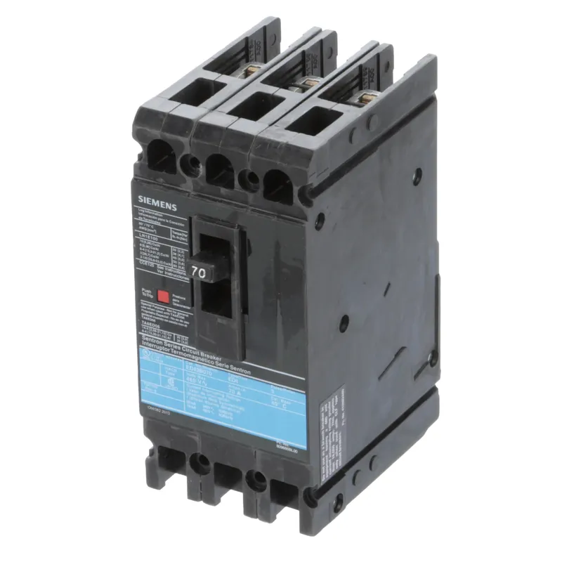 Siemens ED43B070L 3-Pole 70 Amp Circuit Breaker Lugs