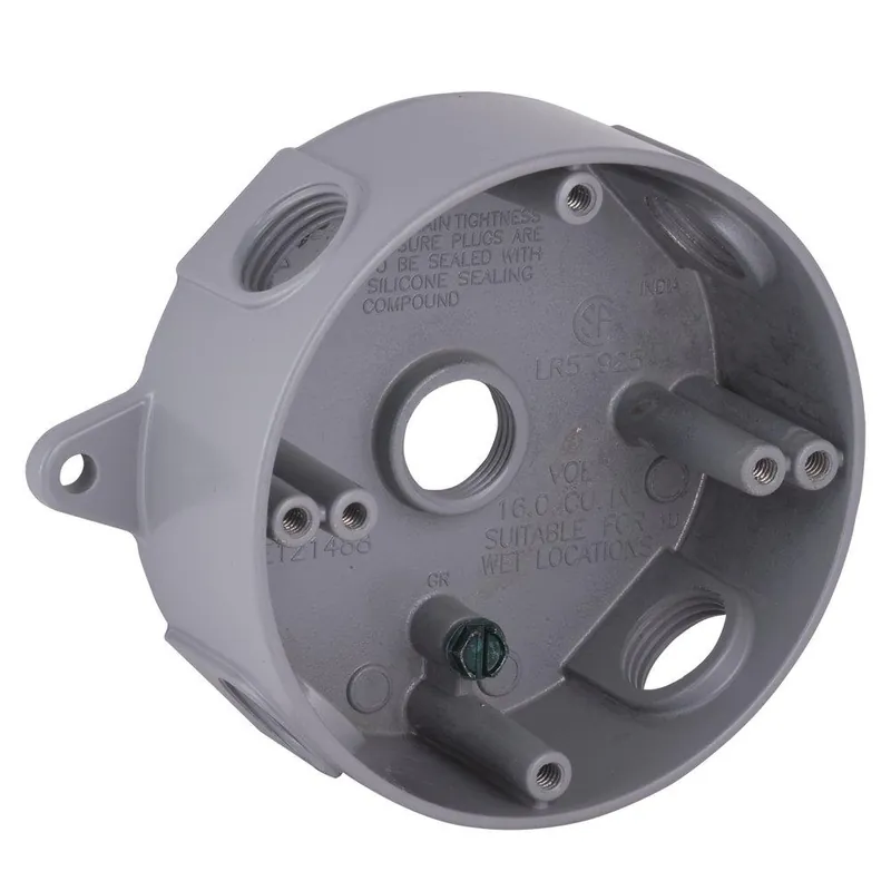 Raco 5361-0 Round Splice Box 4 x 1-1/2 in.
