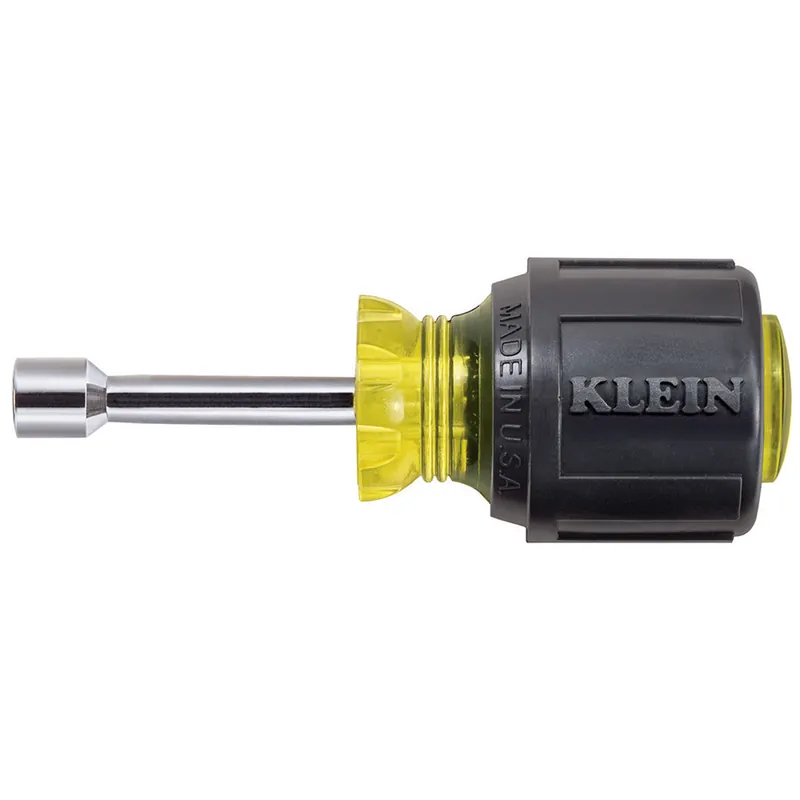 Klein Tools 610-1/4 Nut Driver, 1/4 inches Stubby Nut Driver