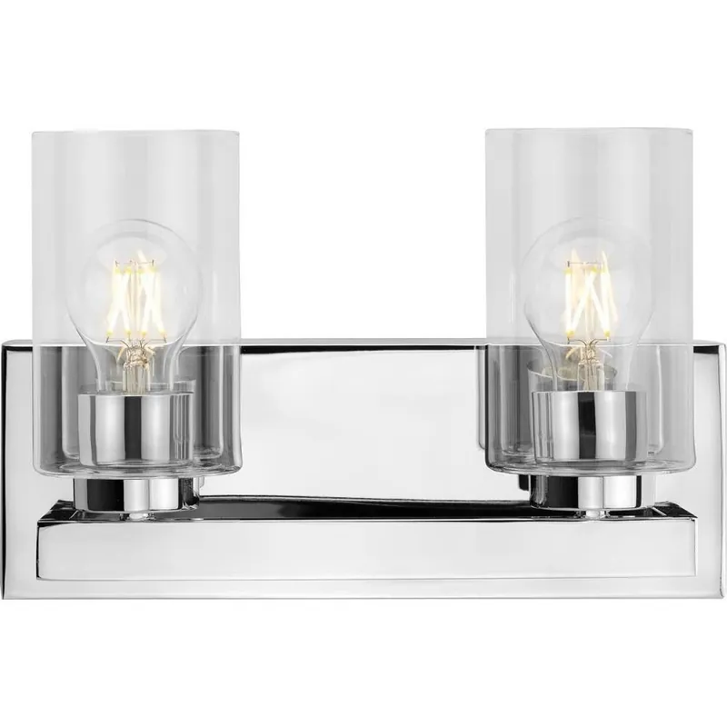 Progress Lighting P300387-009 Goodwin 2 Light 12.87 inch Brushed Nickel Vanity Light Wall Light