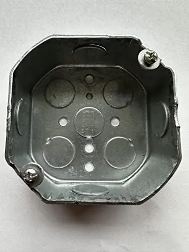 Crouse Hinds TP274 Steel Standard Outlet Box 4 Inch x 4 Inch x 1-1/2 Inch
