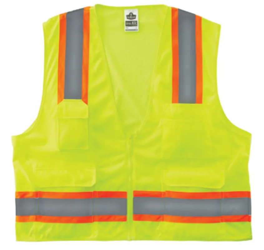 Glowear 24075 Glowear 8248Z Class 2 Two-Tone Surveyors Vest - L/XL