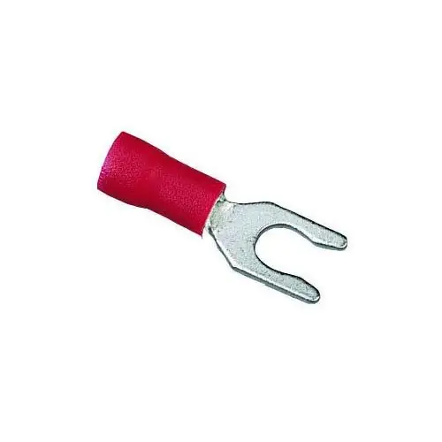 Ideal Industries 83-7011 Vinyl Insulated Snap Spade Terminal 22-18 #6 Stud 25/PK