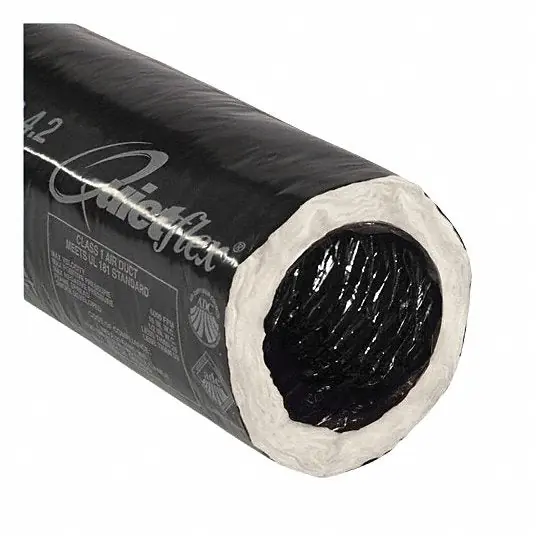 Quietflex 560 Insulated Flex Duct 5 in Dia, 25 ft Lg, 6