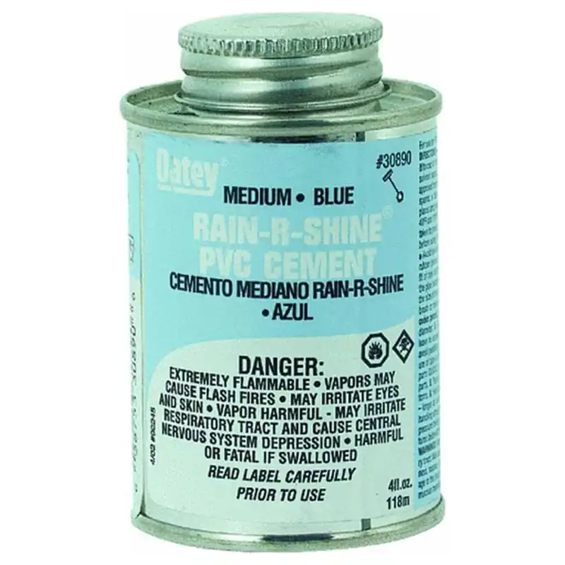 Oatey 30890 Rain-R-Shine 4 Oz. Medium Bodied PVC Cement