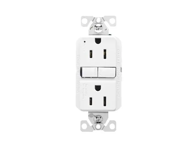 Eaton GF15W Slim GFCI Receptacle 15A