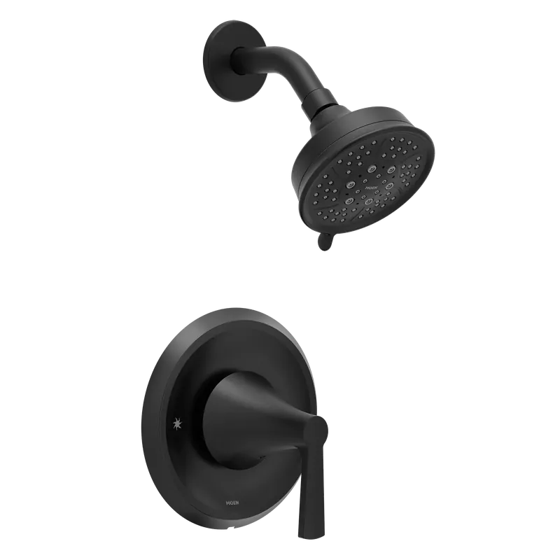 Moen T2412EPBL Jase Matte Black Shower Trim with 1.75 GPM Multi Function Head