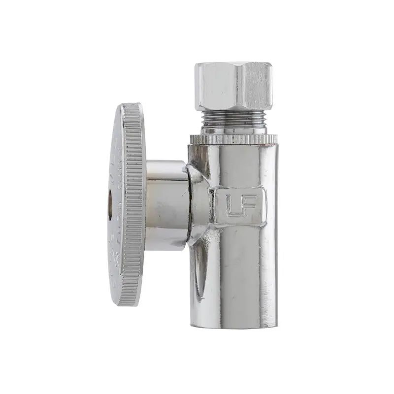 Keeney 2781PCLF 1/4 Turn Straight Supply Stop Valve 1/2 x 3/8 in