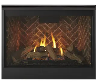 Majestic BRICKDBDV36TBH Brick Interior Panels 36 inches- Herringbone - Tavern Brown REPLACEMENT MJHBRICKDBDV36TBH